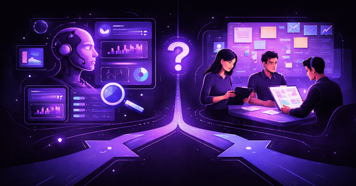 When to Use AI Research vs. Traditional Research: A Decision Framework