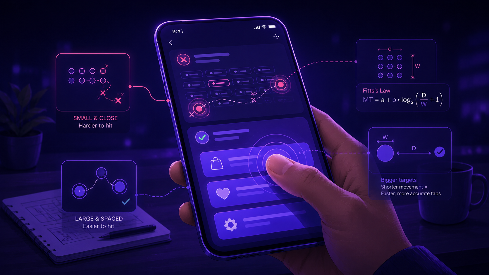 Fitts’s Law and Touch Target Sizing That Holds Up on Mobile